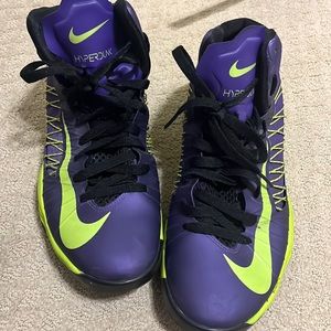 Nike Hyperdunk Court Purple/Atomic Green Shoes